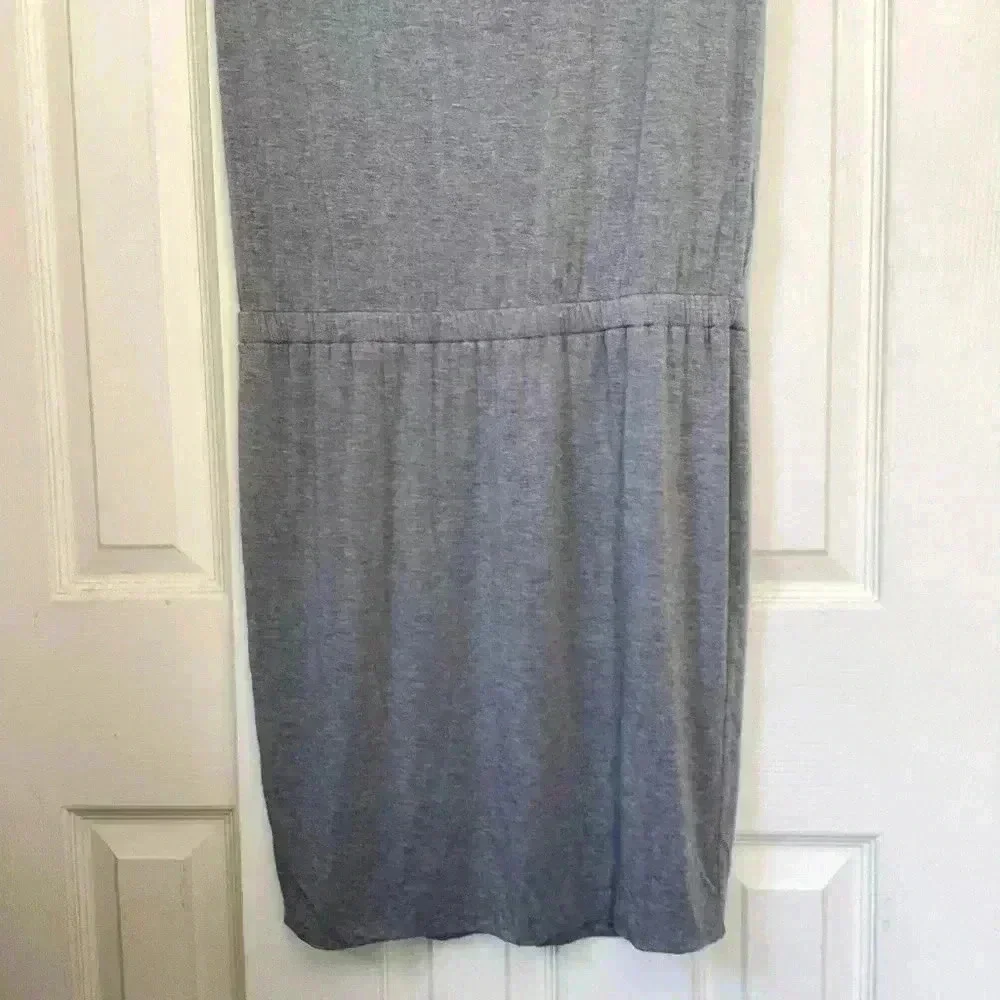 NWT Mercer & Madison gray Drop Waist Cap Sleeve Dress Women's Size Large
